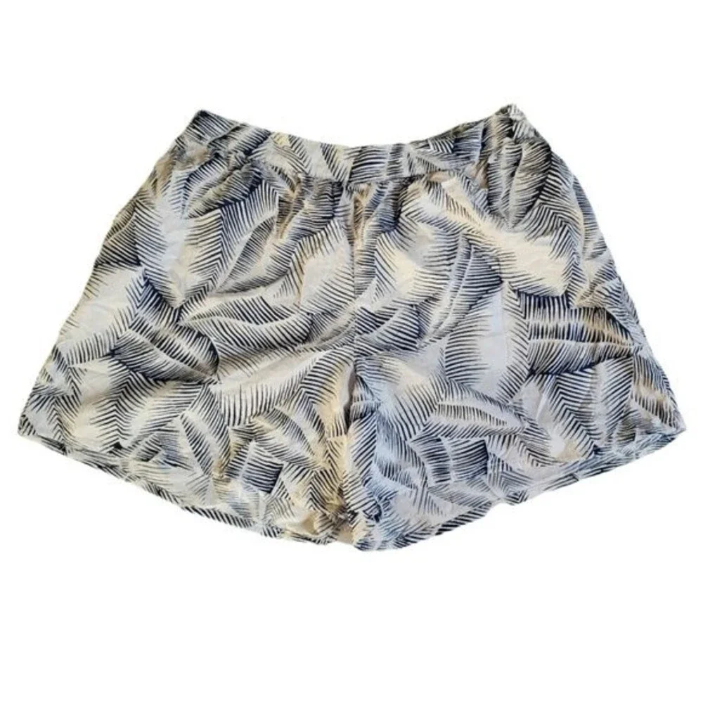 Gap Kids blue white leaf print shorts sz XXL